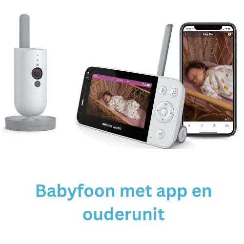 Babyfoon met App en ouderunit